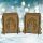 Verhoogde kaarsenboog set van 2 - sneeuwpop, origineel Erzgebirge