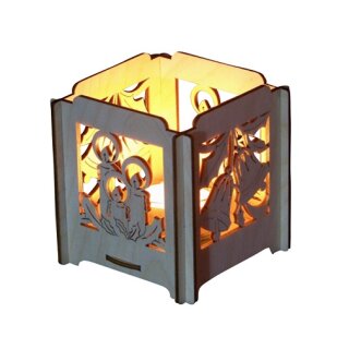 Tealight holder lantern - Advent candles, original Erzgebirge