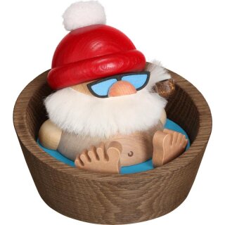 Ballenroker figuur - Sinterklaas Karl in het zwembad