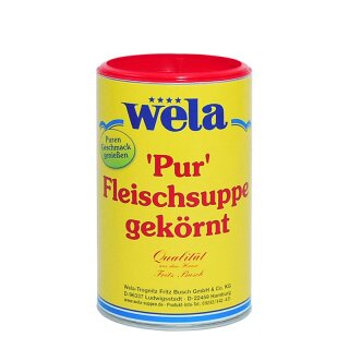 WELA - Meat soup grained Pure 1/2