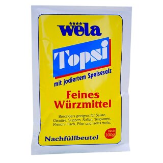 WELA - Topsi refill bag 100 g with iodized table salt