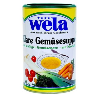 WELA - Clear vegetable soup with strong vegetable note and sea salt 1/1