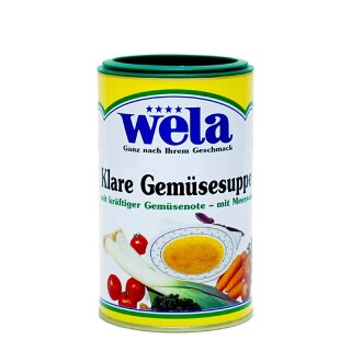 WELA - Clear vegetable soup with strong vegetable note and sea salt 1/2