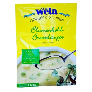 WELA - Cauliflower broccoli soup with frozen cauliflower florets