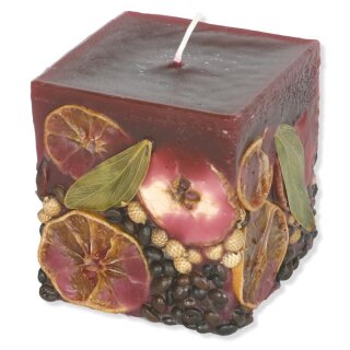 Potpourri candle cube - fruits, bordeaux