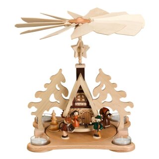 Pyramida na čajové svíčky - Lesní dům