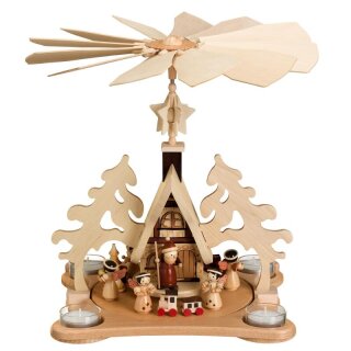 Piramida na tealighty - prezent świąteczny
