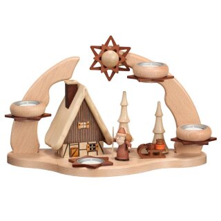Advent arch - Smoke house with Santa Claus