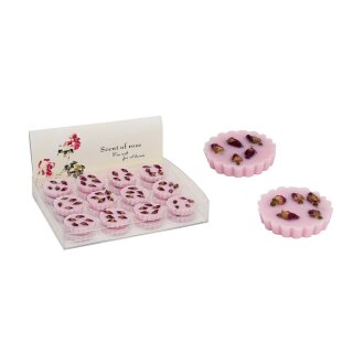 Fragrance wax rose for fragrance lamps, about 15g, 5 cm diameter