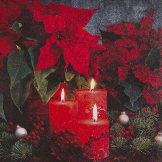 Napkin - Candlelight Poinsettia
