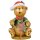 Original Hubrig folk art smoking gnome - Teddy Christmas Claus Erzgebirge