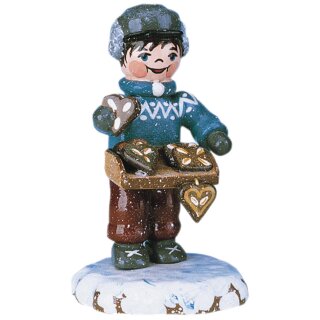 Original Hubrig folk art winter children - delicious gingerbread Erzgebirge