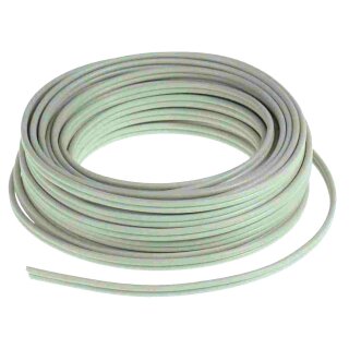 Stranded copper wire 2-core, 2 x 18x0.10 mm - L 5 m - white