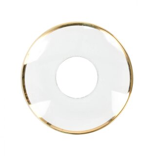 Light collar with gold rim, hole 15 mm - Ø 50 mm