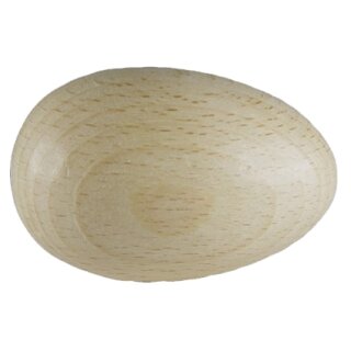 Wooden egg made of beech - 20 x 34 mm