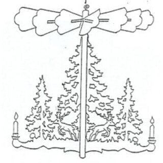 Sjabloon - Plafondpiramide - H 50 cm