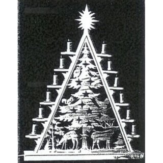 Šablona - 201 Vánoční pyramida 50 x 60 cm