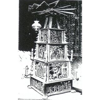 Template - Fairy tale pyramid with base - H 100 cm