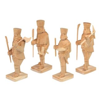 Carved miners - H 8 cm