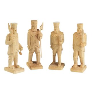 Carved miners - H 12 cm