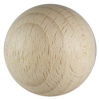 Dřevěná koule z bukového dřeva, nevrtaná - Ø 15 mm