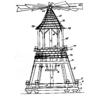 Sjabloon - Piramide Göpel 1 - H 65 cm