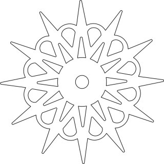 Kit - Attachable star motif 5
