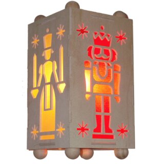 Kit di autoassemblaggio - Lanterna con illuminazione elettrica 10 x 10 cm - H 19 cm
