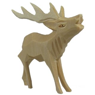 Carved stag 6 cm