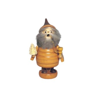 Mini smoking man - forest gnome with little tree