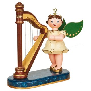 \Original Hubrig Volkskunst : Ange céleste avec harpe de lErzgebirge\