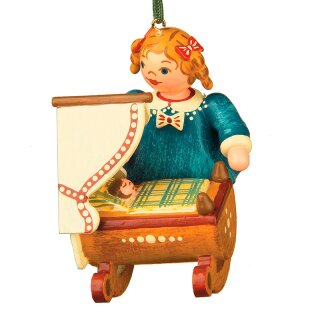 \Ornement darbre de Noël de la collection originale de lartisanat populaire dHubrig - Maman poupée de lErzgebirge\