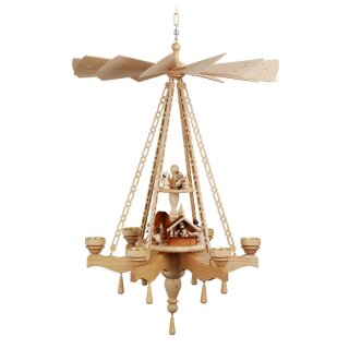 Tealight holder for ceiling pyramid set of 4 - 2-tier Christmas market
