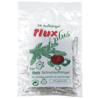 Flux Plus Aufhänger silber, 50 St./Btl.