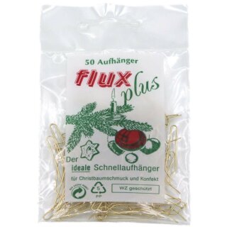 Flux Plus Aufhänger gold, 50 St./Btl.