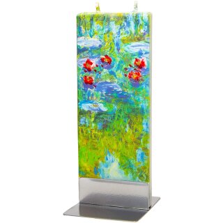 Kerze - Claude Monet Wasserlilien