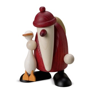Santa Claus with Christmas goose Auguste, small