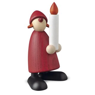 Santa Claus woman with candle, small