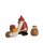 \Ensemble miniature 3 | Père Noël avec brouette et sac\
