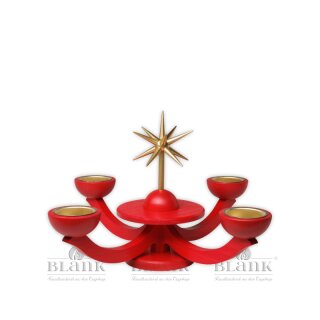 Advent candlestick - without angel, red