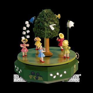 Music box - Five flower children, colored