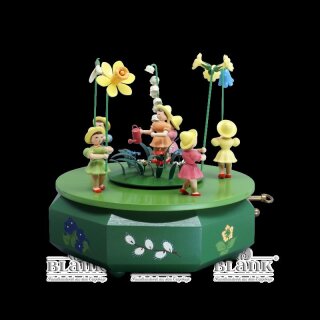 Music box - flower meadow, colored