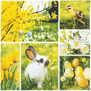 Serviette - Easter Collage