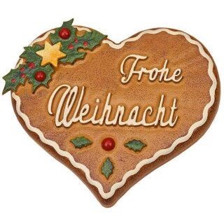 Original Hubrig folk art magnet pin - gingerbread heart Erzgebirge