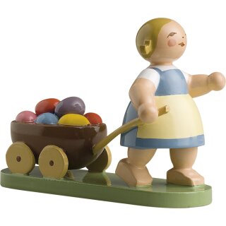 \La poupée de Pâques avec sa charrette\