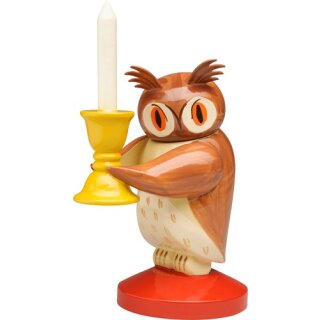 Owl with candlestick, large