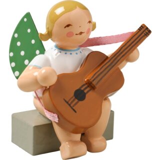 Angel with guitar, sitting