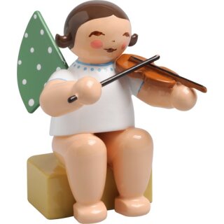 \Petit ange avec un violon : un cadeau céleste pour les amateurs de musique\
