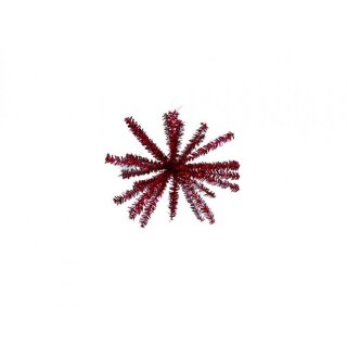 Decorative ball star 10 cm, red