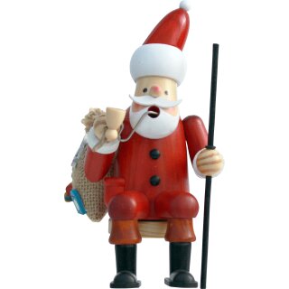 \Figurine fumoir Père Noël de 18 cm - Accroche-bord - Article de Noël\